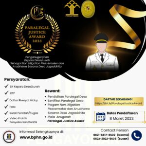 Dua Nama Kades di Kukar Masuk Dalam TOP 10 Favorit Publik Paralegal Justice Award 2023
