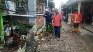 Kembali Terjadi, Personil TRC Evakuasi Pohon Tumbang di Jalan Kyai Haji Usman Samarinda Ilir