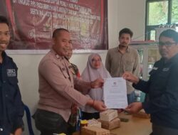 Bhabinkamtibmas Kelurahan Gunung Lingai Sukes Kawal Jalannya Rapat Pleno Rekapitulasi DPHP