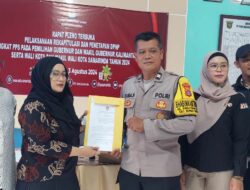 Bhabinkamtibmas Kawal Rapat Pleno DPHP di Sungai Pinang Dalam, Sebanyak 33.911 Pemilih Siap Ikuti Pilkada 2024