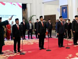 Menteri ATR/BPN AHY Hadiri Pelantikan Pejabat Negara, Harapkan Transisi Kepemimpinan yang Mulus