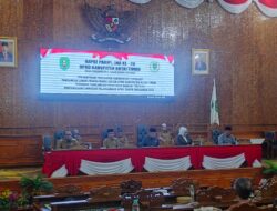 Paripurna ke-28 DPRD Kutim Terkait Tanggapan Pemerintah Terhadap PU Fraksi Dewan Raperda PP APBD Kutim 2023