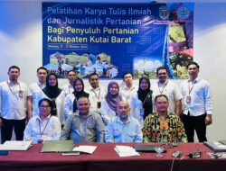 Distan Kubar Beri Pelatihan Jurnalistik ke 12 Penyuluh Pertanian