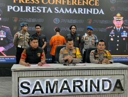 Polresta Samarinda Tangkap Pria Viral yang Acungkan Samurai di Jalan Kartini, Ternyata ini Motifnya