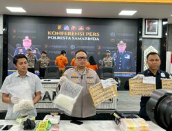 3 Kasus Narkoba Diungkap di Samarinda, Nyaris 3 Kg Sabu Diamankan