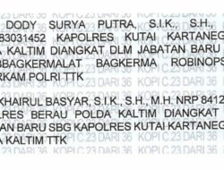 Isu Mutasi Kapolres Kukar Mencuat, Telegram Polri Ramai di Grup WhatsApp
