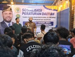 Sosper Perda Kepemudaan, Abdul Giaz Ajak Generasi Muda Jadi Motor Pembangunan