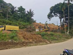 Lokasi Sempit, Dampak Lalu Lintas dan Lingkungan Disorot dalam Proyek Pematangan Lahan Gunung Lingai