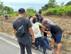 Respons Cepat Patroli 110 Tangani Kecelakaan di Sambutan, Dua Korban Dievakuasi ke Puskesmas