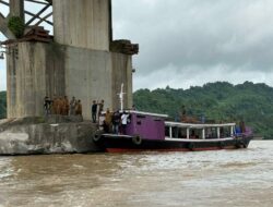 Tongkang Tabrak Pilar Jembatan Mahulu Samarinda, Kondisi Struktur Masih Dievaluasi