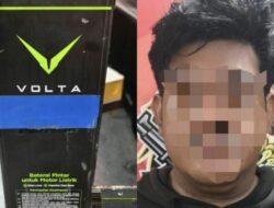 Berkedok Petugas Parkir, Pria di Samarinda Gasak Baterai Motor Listrik