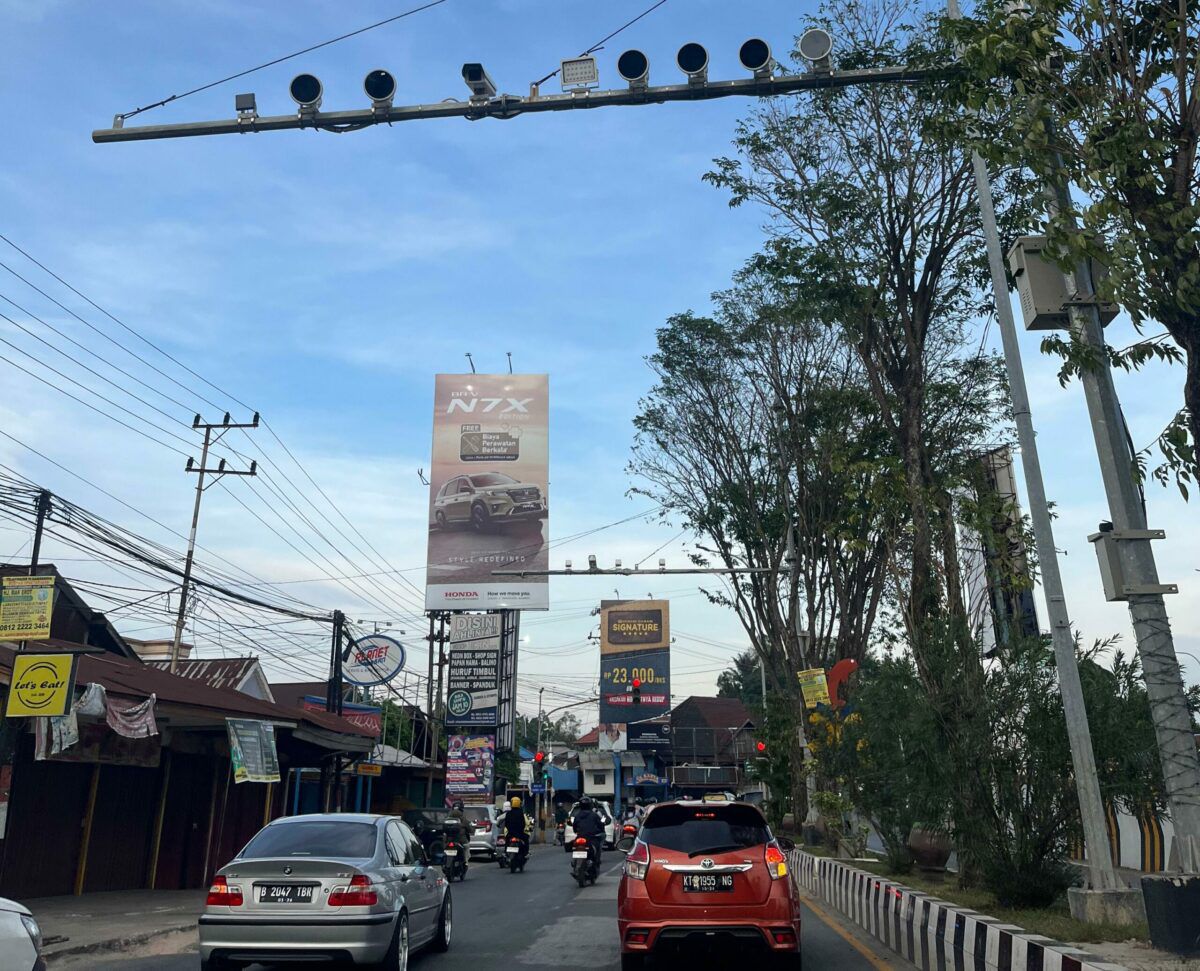 Etle Statis di Simpang Muara Kota Samarinda. (Foto: Siko/Kaltimetam.id)