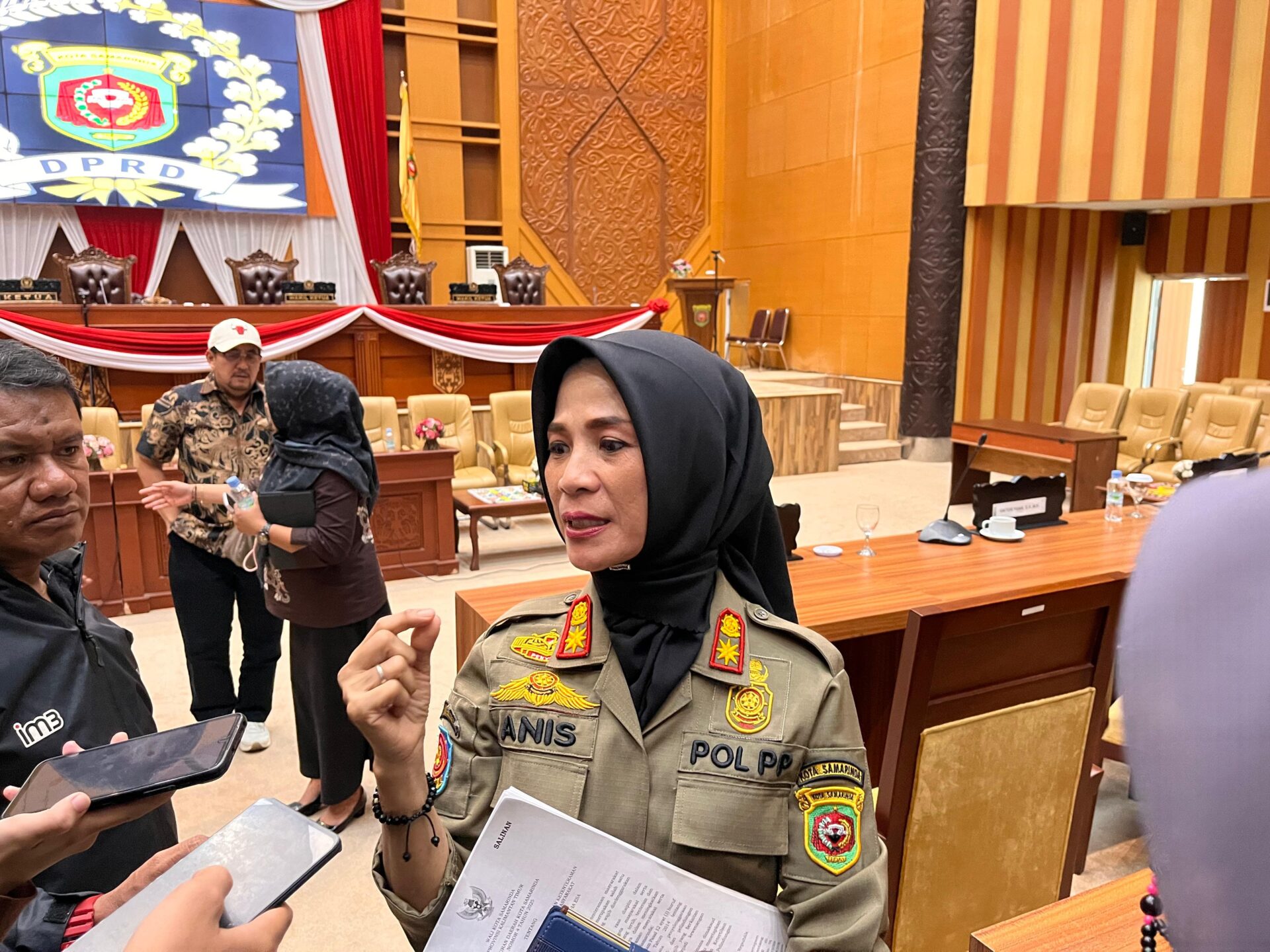 Kepala Satuan Polisi Pamong Praja (Satpol PP) Kota Samarinda, Anis Siswantini. (Foto: Ree/Kaltimetam.id)