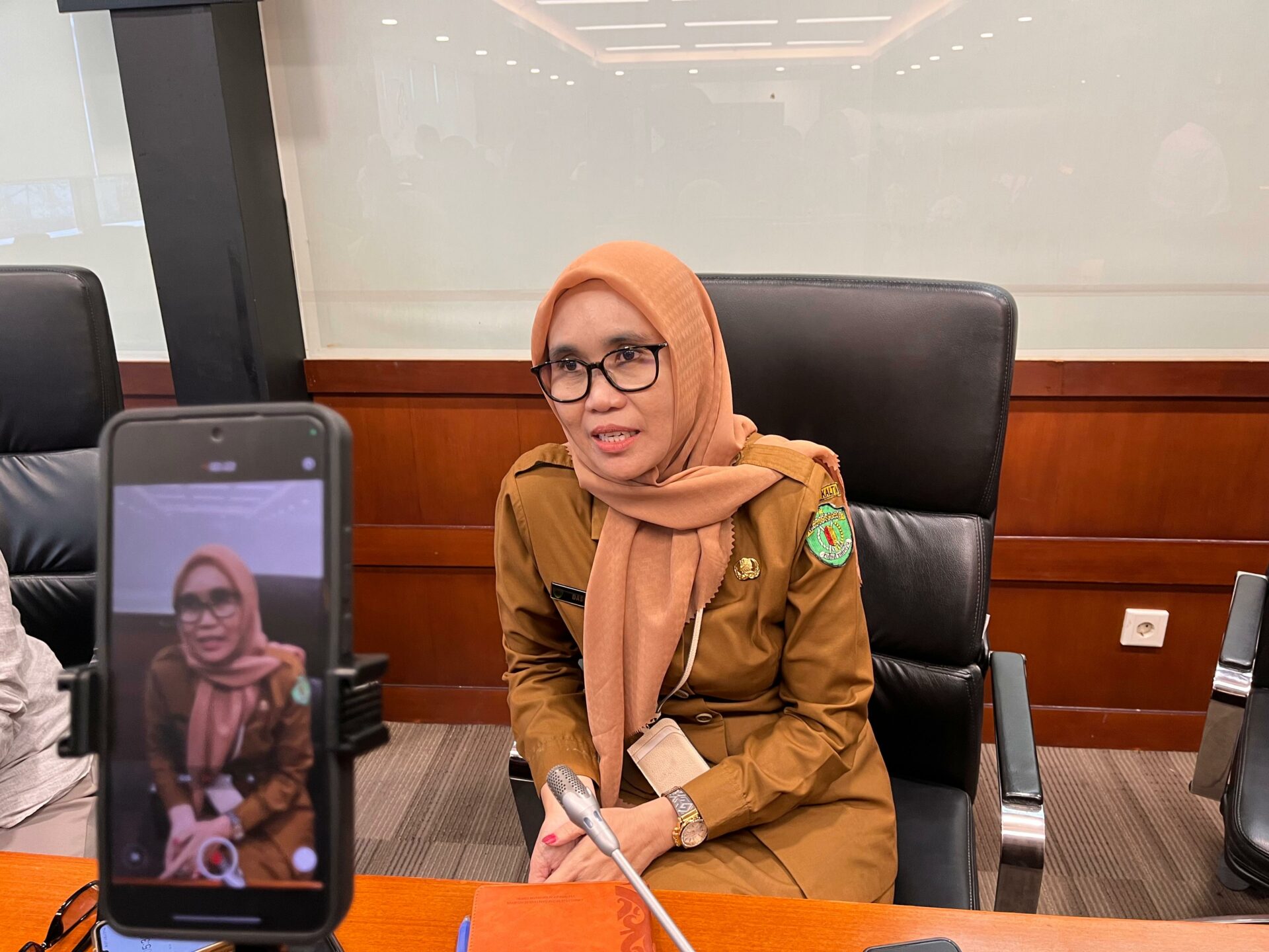 Kepala Biro Kesejahteraan Rakyat Provinsi Kaltim, Dasmiah. (Foto: Ree/Kaltimetam.id)