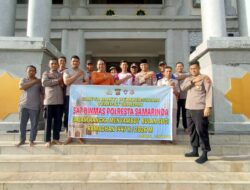 Sambut Bulan Penuh Berkah, Sat Binmas Polresta Samarinda Laksanakan Karya Bakti di Masjid Al Ma’aruf