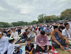 Antusiasme Tinggi Salat Ied Muhammadiyah di Samarinda Jemaah Membludak di GOR Kadrie Oening