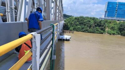 Cegah Kecelakaan Kapal di Kolong Jembatan Mahakam, Pelindo Pasang Sensor dan Sistem Peringatan