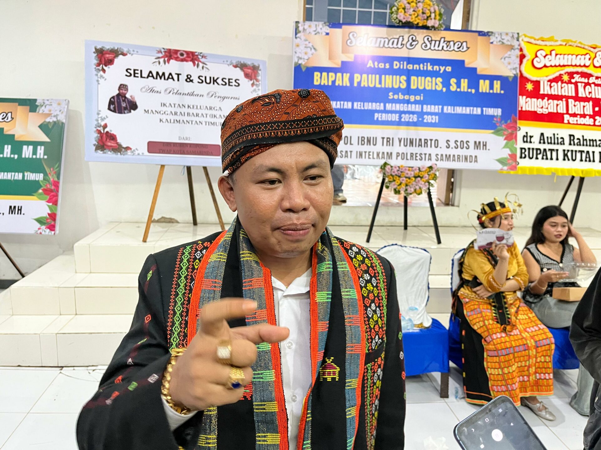 Ketua Umum IKAMBA Kaltim, Paulinus Dugis. (Foto: Ree/Kaltimetam.id)