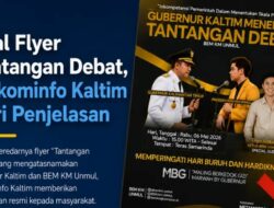 Pemprov Kaltim Bantah Flyer Ajakan Debat Gubernur Rudy Mas’ud, Diskominfo Tegaskan Informasi Tidak Benar