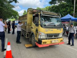 Dishub Kaltim Tindak 42 Kendaraan ODOL, Truk Over Dimension Terancam Dipotong Paksa