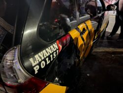 Mobil Patroli Beat 6 Polresta Samarinda Ditabrak Avanza, Unit Laka Satlantas Lakukan Penyelidikan