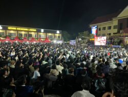 Dari Sepak Bola untuk Kebersamaan, Nobar Piala Dunia di Polresta Samarinda Dihadiri Sekitar 1.500 Warga